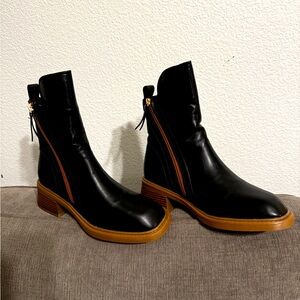 Vegan Leather Booties